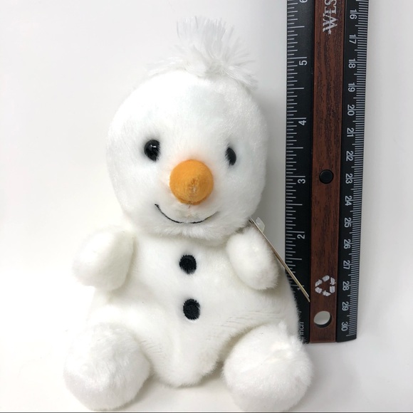 Aurora Palm Pals - Snowman Plush Toy 5” - Picture 4 of 4